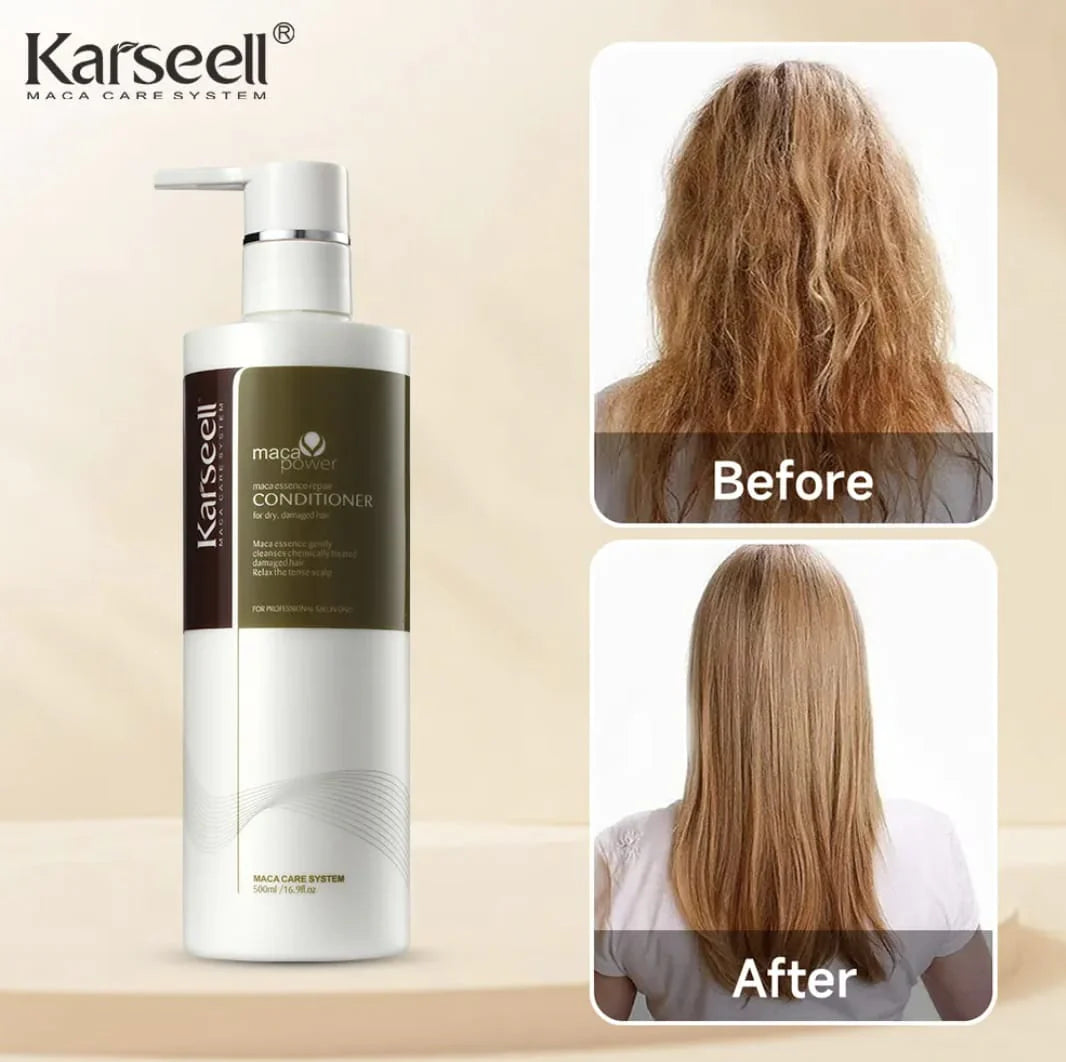 Combo Karseell Aceite,Shampoo y Acondicionador